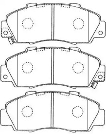 Комплект тормозных колодок, дисковый тормоз AISIN C1N018